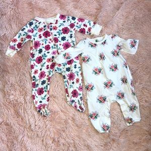 Baby girls floral outfits